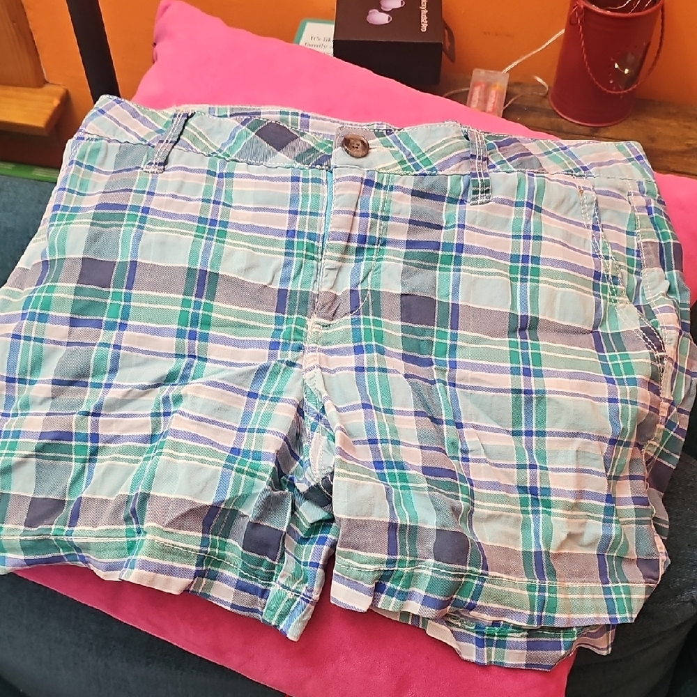 Sonoma Womans Shorts Size 6, Multi Color Blue, Teal ,grey